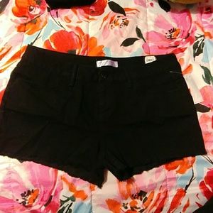 Black Denim Shorts